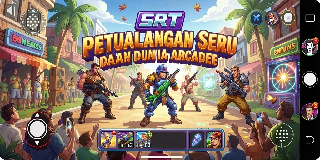 Tampilan gameplay <strong>5RT</strong> yang seru dan penuh aksi di dunia Arcade.