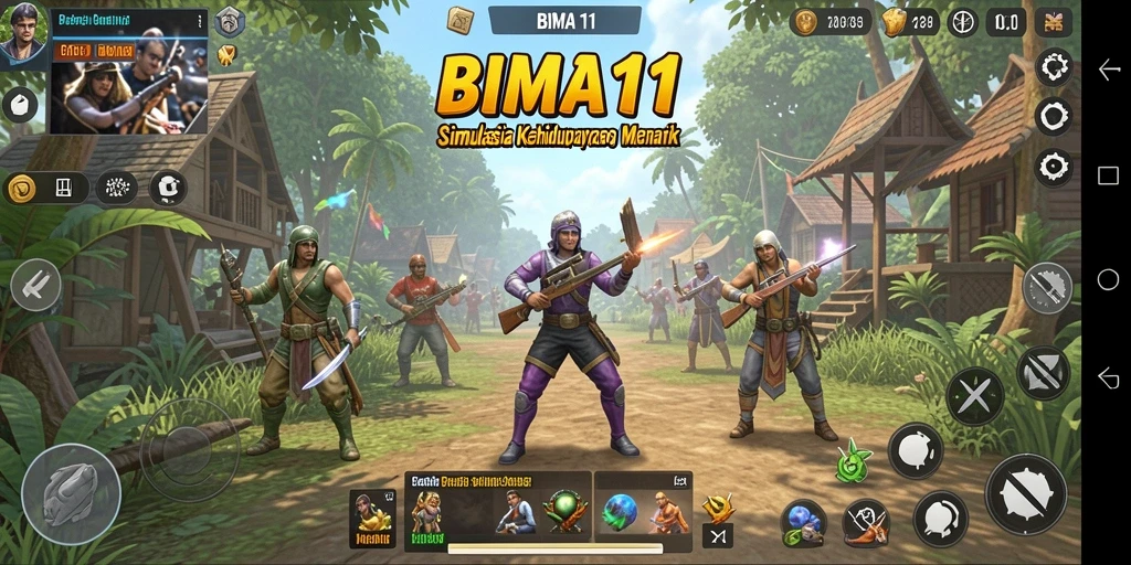Tampilan gameplay BIMA11 yang menarik dan interaktif.