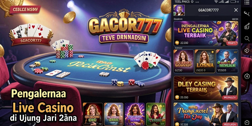 Tampilan gameplay GACOR777 yang mendebarkan dalam Live Casino.