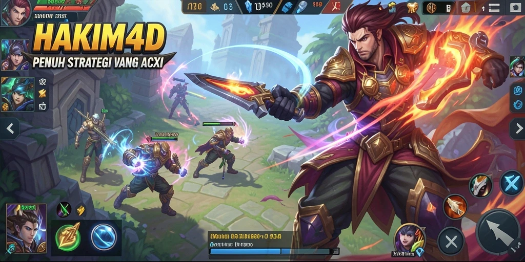 Tampilan seru dalam gameplay HAKIM4D yang menarik.