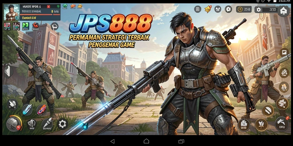 Screenshot JPS888 yang menunjukkan aksi pertempuran strategi yang mendebarkan.