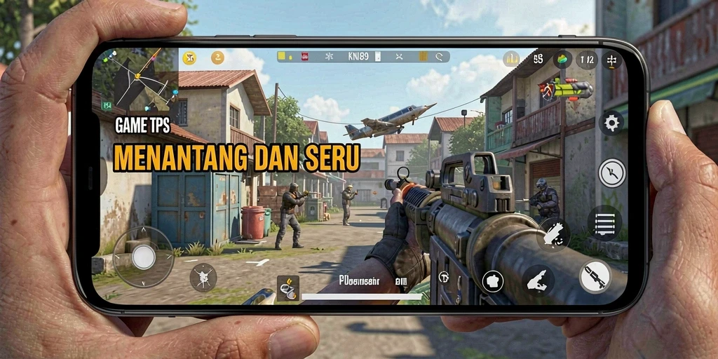 Gameplay KNO89 yang penuh aksi dalam mode TPS.