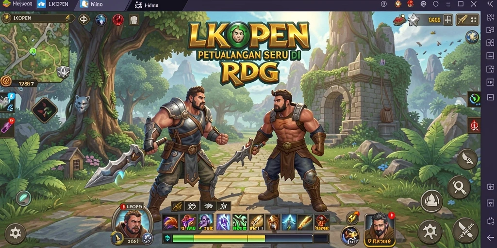 Gameplay menegangkan di dunia RPG LKOPEN.