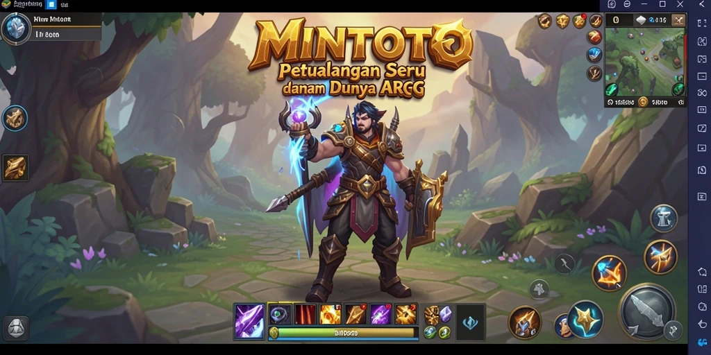 Gameplay seru di dunia fantasi MINTOTO dengan aksi ARPG.
