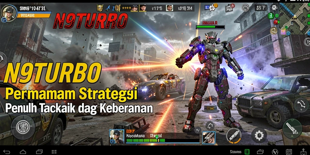 Tampilan gameplay seru dan strategi mendalam di N9TURBO.