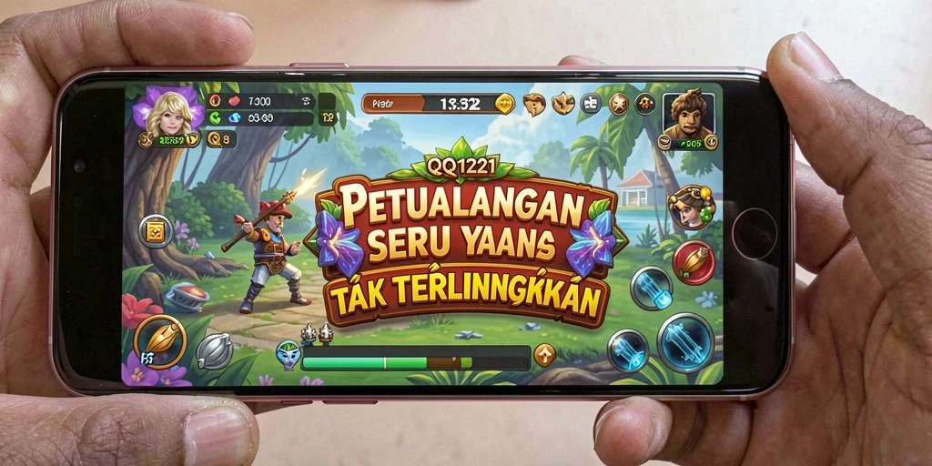 Screenshot gameplay QQ1221 menampilkan petualangan yang menakjubkan.