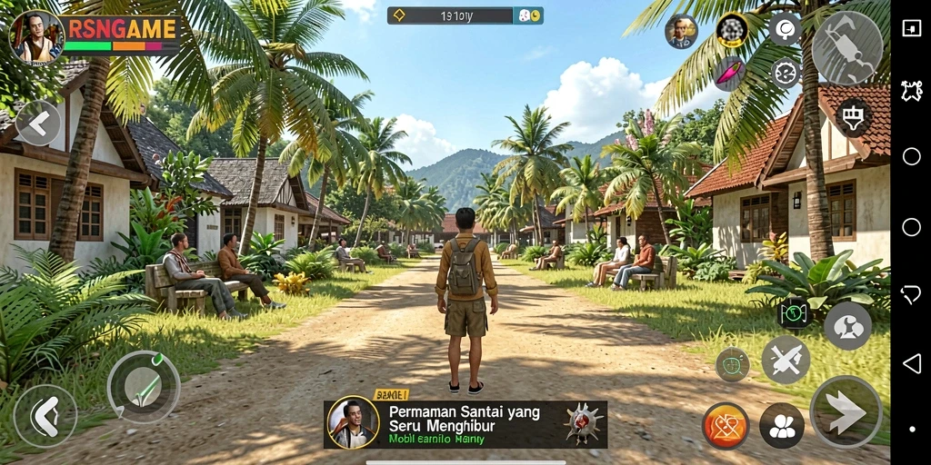 Screenshot gameplay RSNGAME menampilkan suasana seru dan penuh warna.