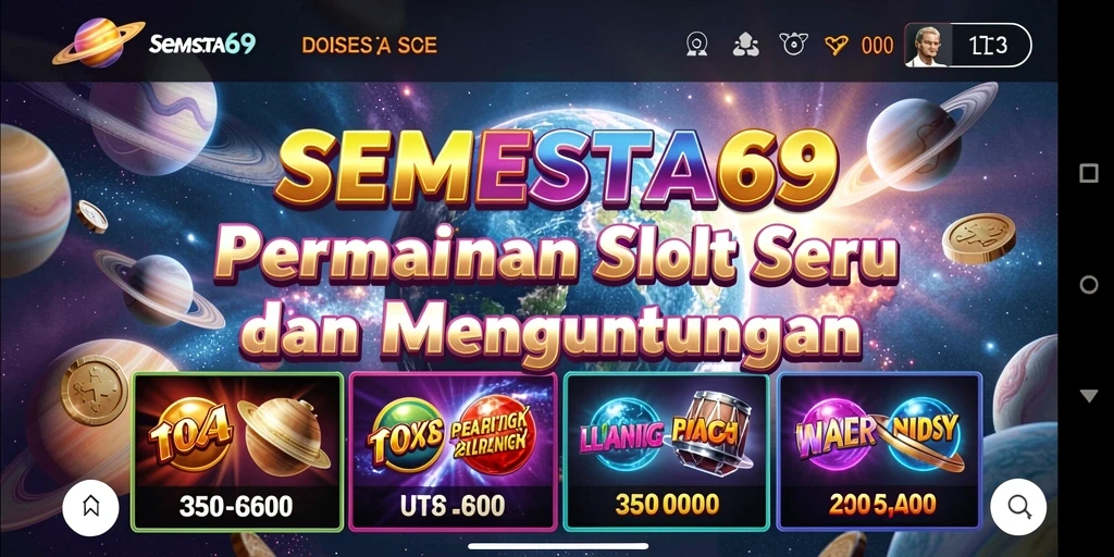 Tampilan menarik dari gameplay SEMESTA69 yang penuh warna.