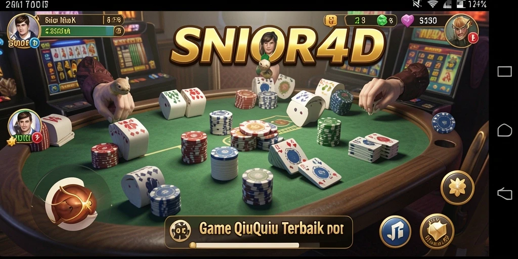 Screenshot SENIOR4D menampilkan gameplay menarik permainan QiuQiu.