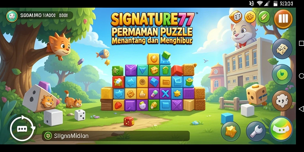 Gameplay seru dan menantang dalam SIGNATURE77 yang penuh warna.