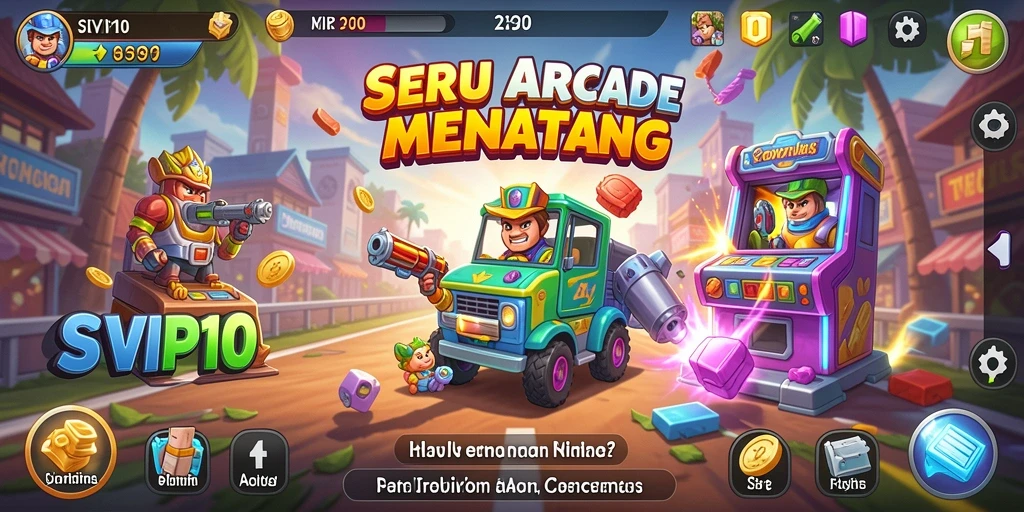 Tangkapan layar yang menunjukkan gameplay menarik dan karakter unik di SVIP10.