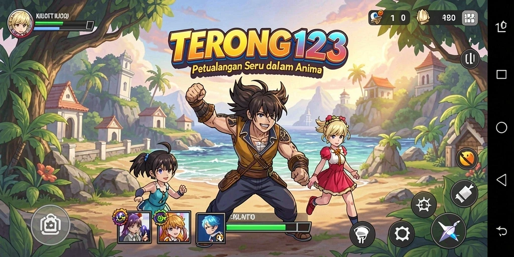 Gameplay seru karakter anime dalam TERONG123.
