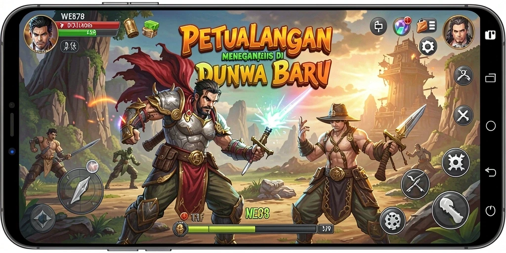 Tangkapan layar gameplay <strong>WE878</strong> menampilkan aksi petualangan yang mendebarkan.